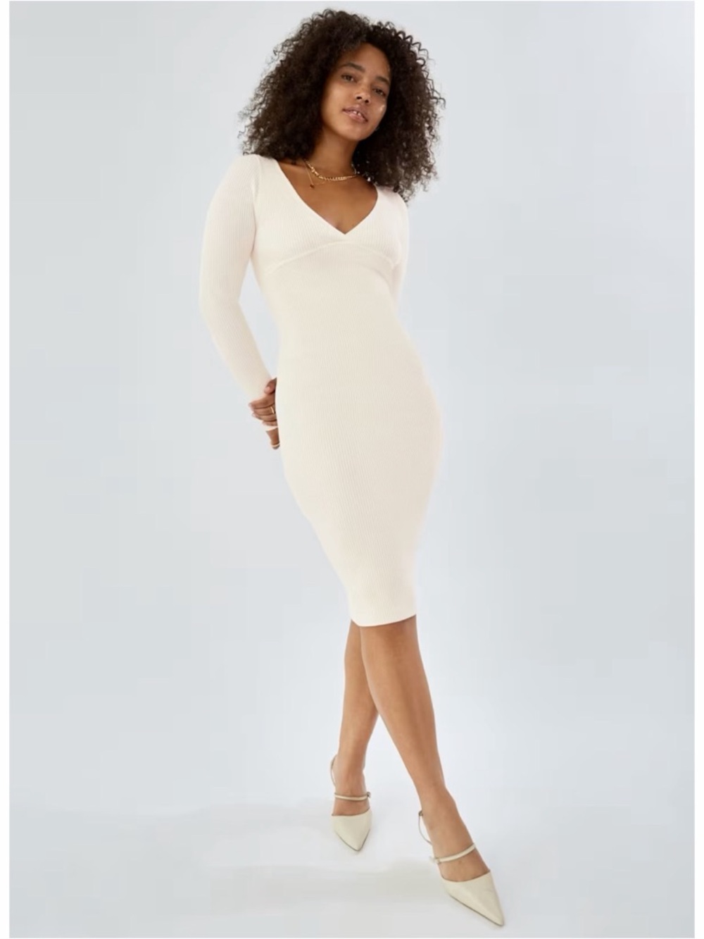 NWT Aritzia Wilfred Gabrielle Midi Sweater Dress